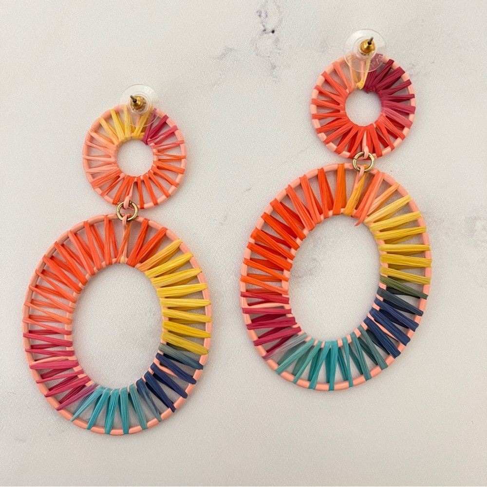 BaubleBar Raffia Earrings Multicolor - Picture 3 of 6